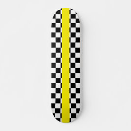Geo Square With Yellow Stripe  Skateboard スケートボード