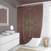 Geo tantrum mandalaの正義の保護具 シャワーカーテン