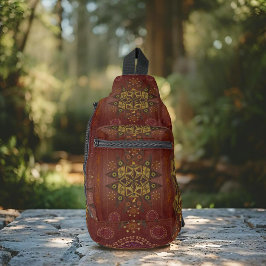 Geo tantrum mandalaの正義の保護具 スリングバッグ