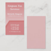 Geo Tech名刺、ピンク赤面 名刺 (正面/裏面)