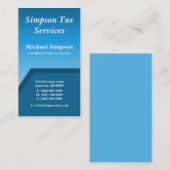 Geo Tech名刺、ホライズンブルー 名刺 (正面/裏面)