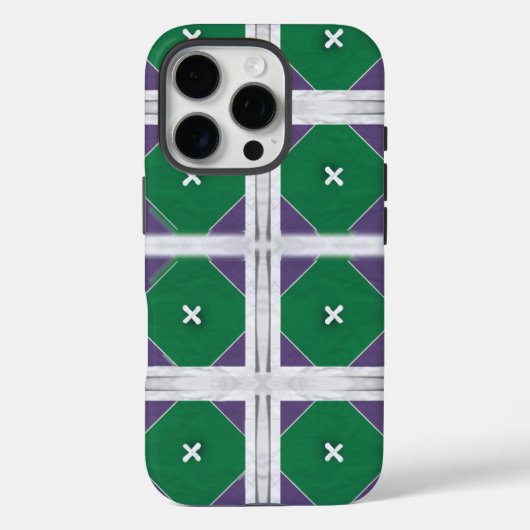 Geo X紫と緑のiphoneケース Case-Mate iPhoneケース (裏面)