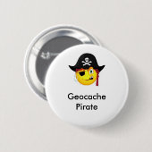 Geocacheの海賊GeoSwag Pin 缶バッジ (正面&裏面)