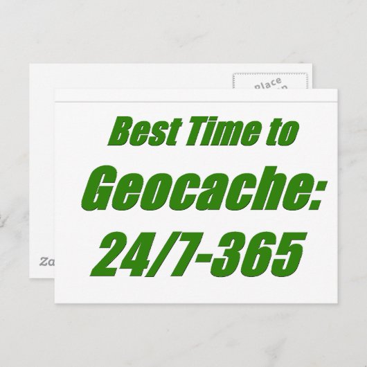 Geocacheへの最も最高のな時間 ポストカード (正面/裏面)