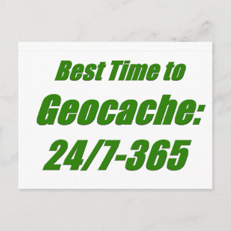 Geocacheへの最も最高のな時間 ポストカード