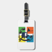 GEOCACHEアラスカ及び州のモットー ラゲッジタグ (正面縦)