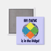 GeoCacheワールド マグネット (正面/裏面)