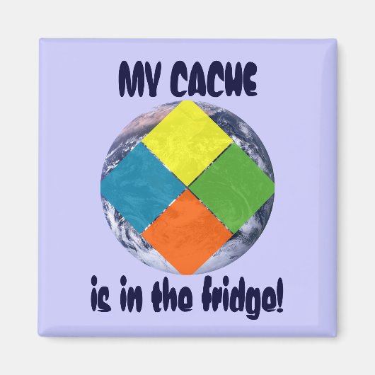 GeoCacheワールド マグネット (正面)