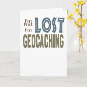 Geocache私は失った私ですGeocaching Geocacherです カード (黄色い花)