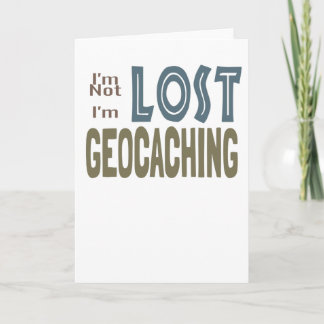 Geocache私は失った私ですGeocaching Geocacherです カード