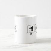 、Geocache食べて下さい、眠らせて下さい コーヒーマグカップ (中央)