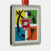 GEOCACHE ARKANSAS PEOPLE RULE メタルオーナメント (右)