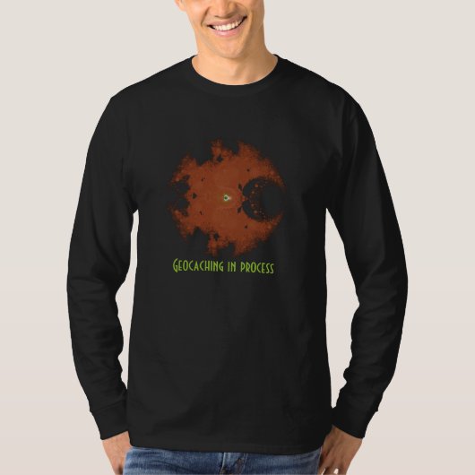 geocacherのためのプロセスでgeocachingワイシャツ tシャツ (正面)