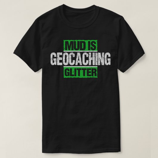 GeocacherキャッシュCacherギフトプレゼントあり Tシャツ (デザイン正面)