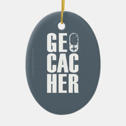 Geocacher -オーナメント セラミックオーナメント (正面)