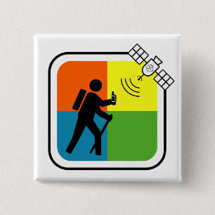 GeoCacher 缶バッジ