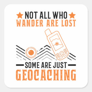 Geocacher Geocache Geocaching Gpsトラッカー スクエアシール
