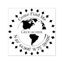 Geocacher SignatureとGPS coordinates Diamonds