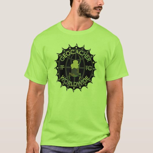 Geocacher WorldWide Tシャツ (正面)