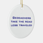Geocachersのクリスマスのオーナメント セラミックオーナメント (右)