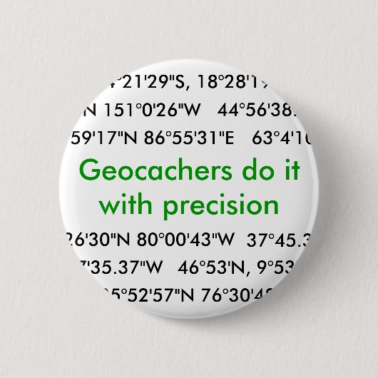 Geocachersはそれを…します 缶バッジ (正面)