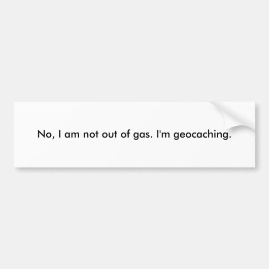 Geocachingのバンパーステッカー バンパーステッカー (正面)