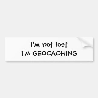 Geocachingのバンパーステッカー バンパーステッカー