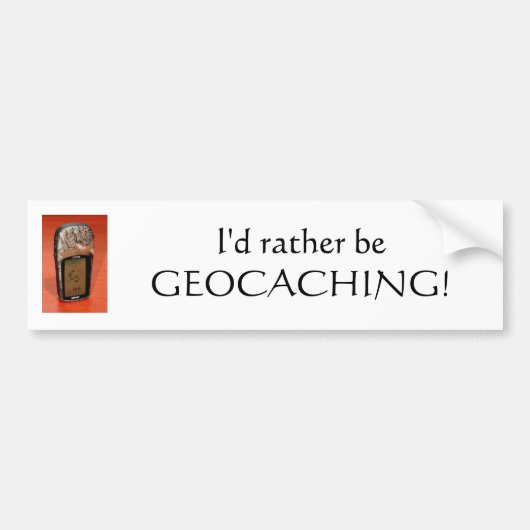 Geocachingのバンパーステッカー バンパーステッカー (正面)
