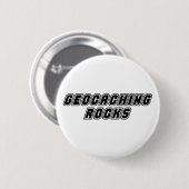 Geocachingの石 缶バッジ (正面&裏面)