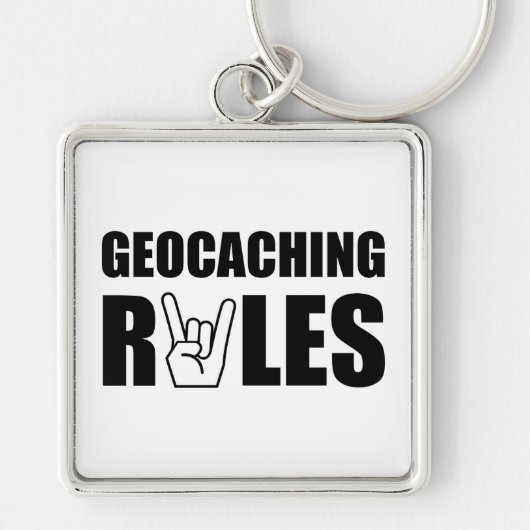 Geocachingの規則 キーホルダー (正面)