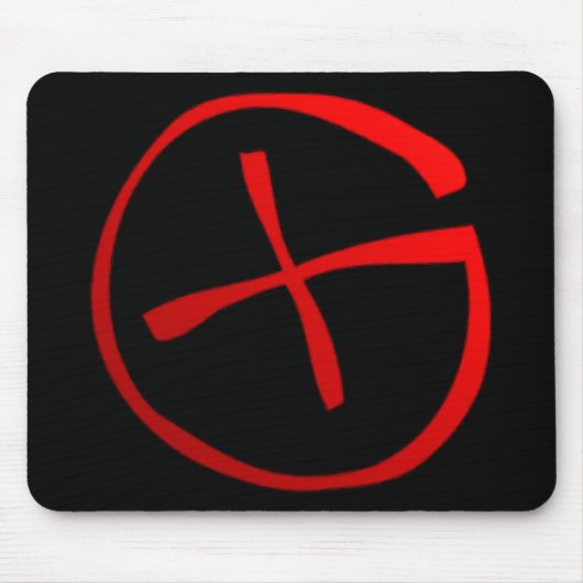 Geocachingの記号 マウスパッド (正面)