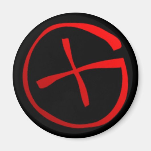 Geocachingの記号 マグネット (正面)