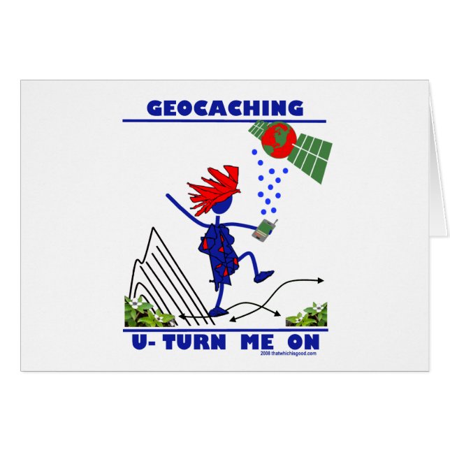 GeocachingのUターン私 (正面横)