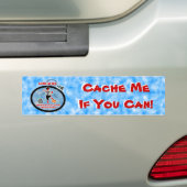 Geocachingは衛星に取りついていました バンパーステッカー (車上)