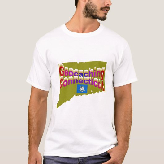 Geocachingコネチカットのティー Tシャツ (正面)