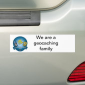 Geocaching家族のバンパーステッカー バンパーステッカー (車上)