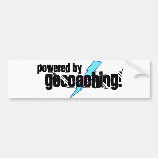 Geocaching著動力を与えられる バンパーステッカー (正面)