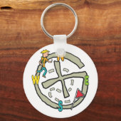 Geocaching キーホルダー (正面)