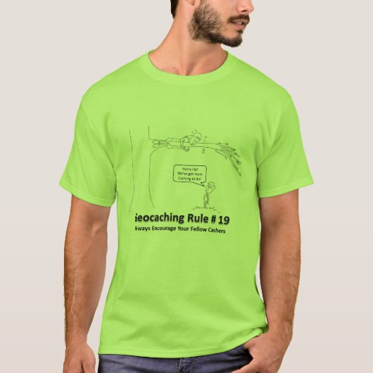 Geocaching DNF -勇気付けられる2 Tシャツ (正面)