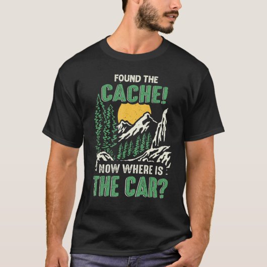 Geocaching Found The Cache Geocacher Expert Geocac Tシャツ (正面)