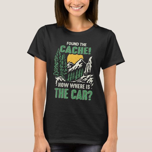 Geocaching Found The Cache Geocacher Expert Geocac Tシャツ (正面)