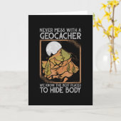 Geocaching Geo Caching Geocacher カード (黄色い花)