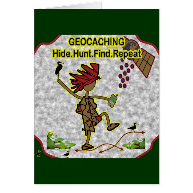 Geocachnigの皮の狩りの発見 (正面)
