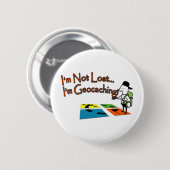 Geocahing 缶バッジ (正面&裏面)