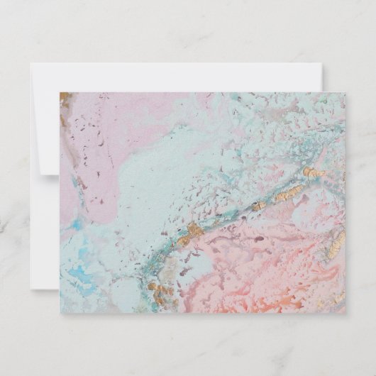 Geodeの結婚式招待状の続き セーブザデート (裏面)