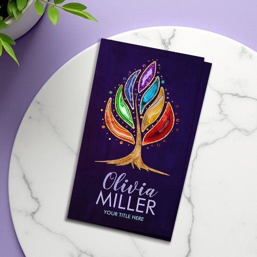 Geodeクリスタルチャクラツリー 名刺