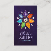 Geodeチャクラマンダラロータス花びら 名刺 (正面)