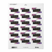 Geode Agateスライスジェムストーン超紫 ラベル (フルシート)