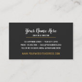 Geode Agateスライスジェムストーン超紫 名刺 (裏面)