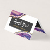 Geode AgateスライスGemstone Ultra Violet Thank You (正面)